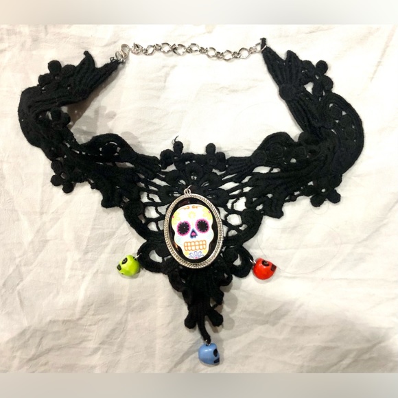 🎃 DAY OF THE DEAD costume 3pc jewelry set NWOT *bundle offer - Picture 4 of 10